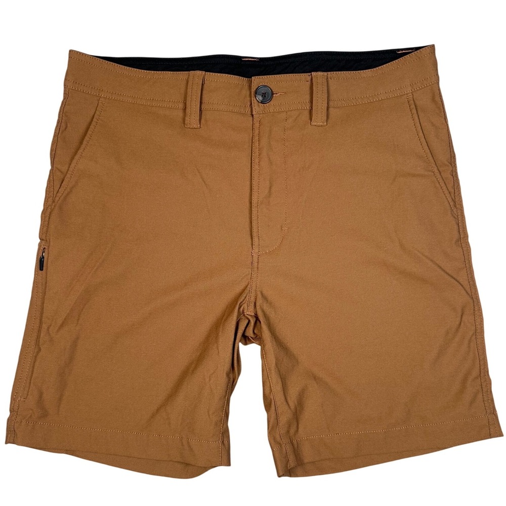 prAna Alameda Shorts Mens 33 Embark Brown 7 Inch ReZion Hiking Outdoor Stretch